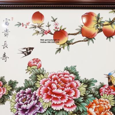 Tranh Sứ Phú Quý Trường Thọ - món quà tặng cao cấp và ý nghĩa
